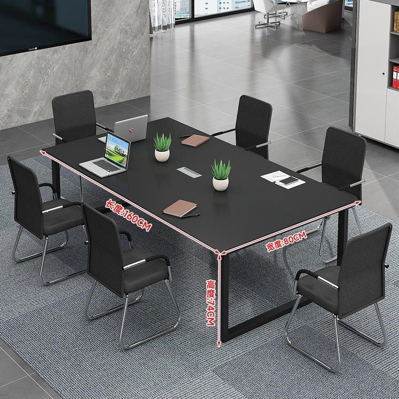 Modern simple conference bench table company negotiation office desk employee training bench workstation meeting table