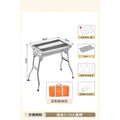 Outdoor bbq grill - heavy duty, foldable, smokeless bbq rack - home bbq charcoal stainless steel portable grill