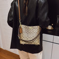 2025 new fashion high-value underarm bag women's printed bucket bag shoulder crossbody bag chic and stylish