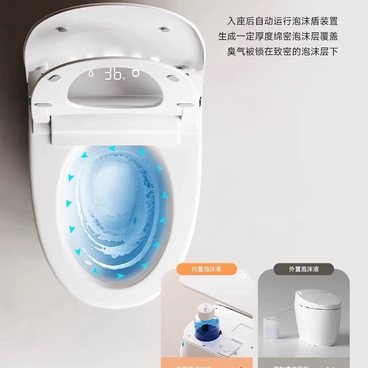 Source manufacturer fully automatic smart toilet light smart instant heating double water circuit constant temperature enlarged toilet household floor drain