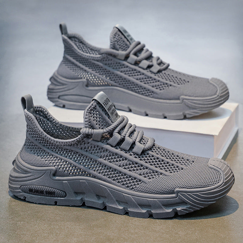 Men's summer lightweight mesh breathable sneakers - casual running shoes with soft soles, lightweight, trendy work shoes