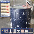 Thickened collapsible bathtub for adults - full body soaking tub with optional heating - home use bathtub for adults and children