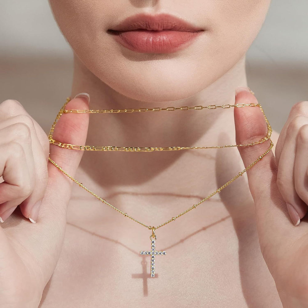 amazon new arrival round paper clip chain pendant necklace women's stainless steel trendyfashionpopular necklace