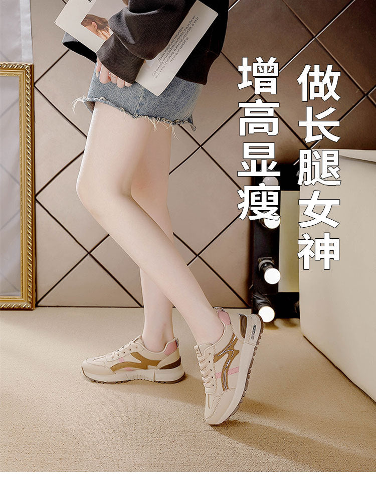 plus size leather sneakers women's running shoes spring 2025 new arrivalfashioncasualeasiest for match dad flats women