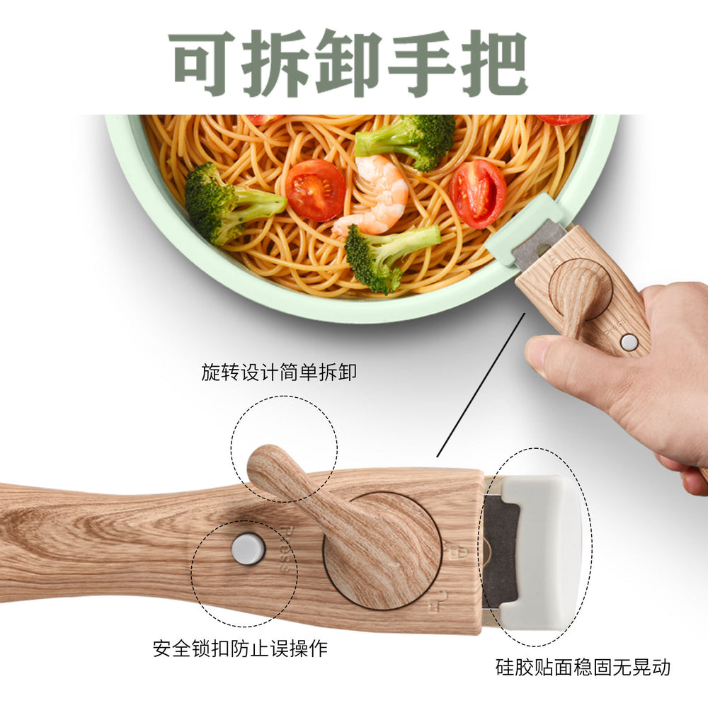 Oem personalizedfor homesuit pot casual fresh thickened double bottom soup pot milk pot frying pan combination gift pot