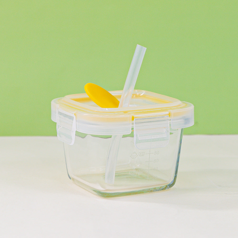 Mini food storage containers, food-grade thickened airtight baby food compartments, kids' home storage square divided boxes - wholesale