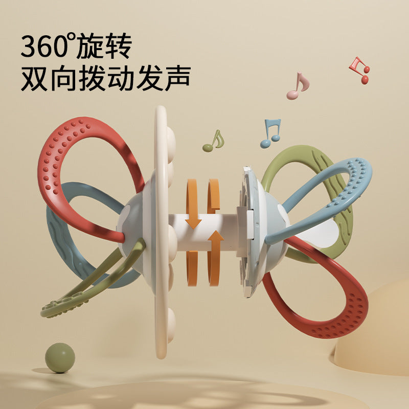 's new Manhattan hand-held ball baby silicone can bite tooth glue grinding stick baby biting glue toy