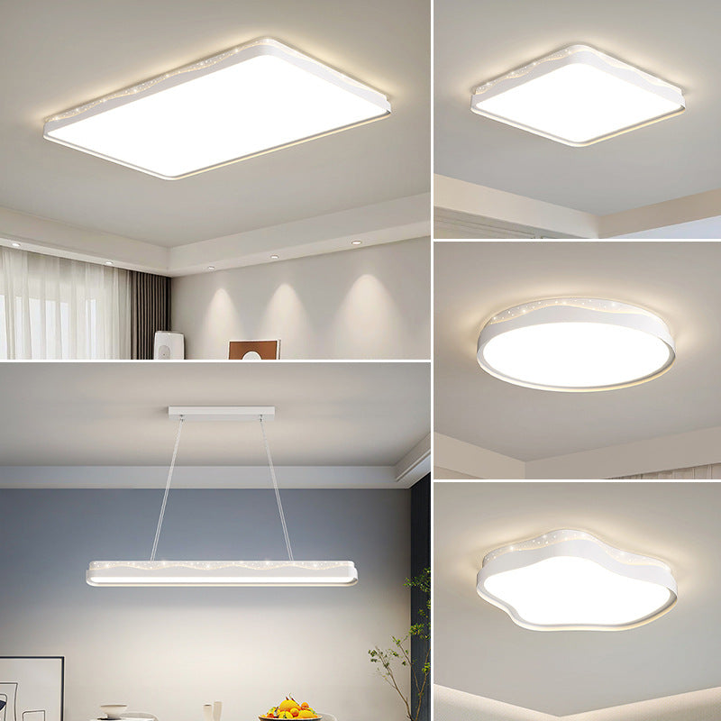 2024 New Intelligent Modern Simple LED Living Room Light Nordic Bedroom Ceiling Light Eye Protection Whole House Lighting Package