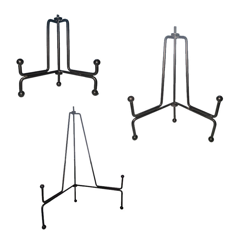 Ins style metal bracket netease cloud vinyl record storage desktop clock support bracket iron ceramic plate bracket