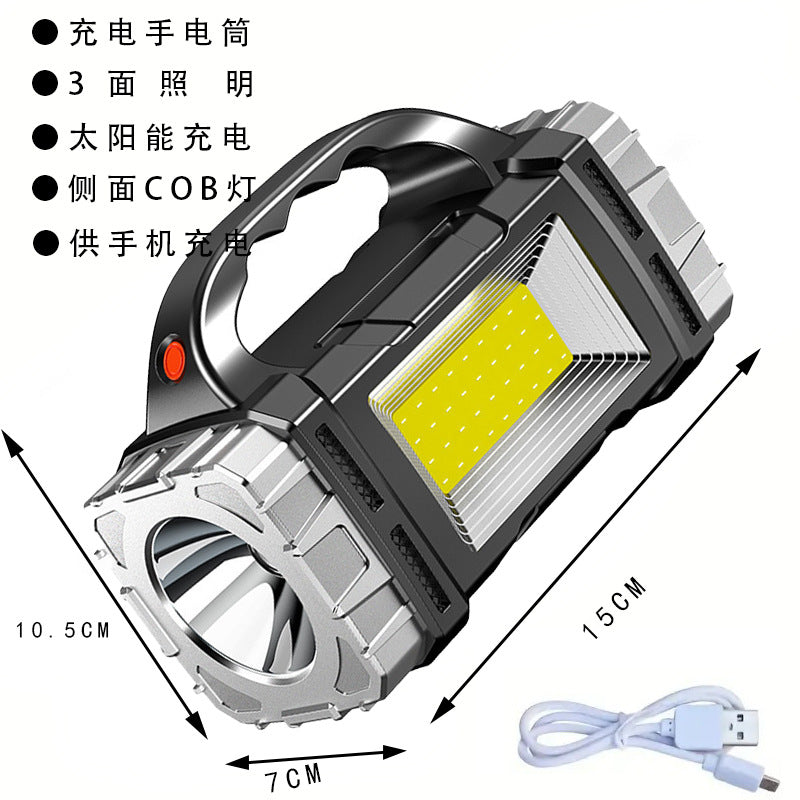 Four nuclear explosions bright flashlight strong light rechargeable 100,000 lumens strong light special forces outdoor multi-function led long-range shooting