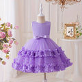 New arrival cross-border kids performance dress lace princess skirt festival tutu skirt gauze skirt first birthday dress performance costume
