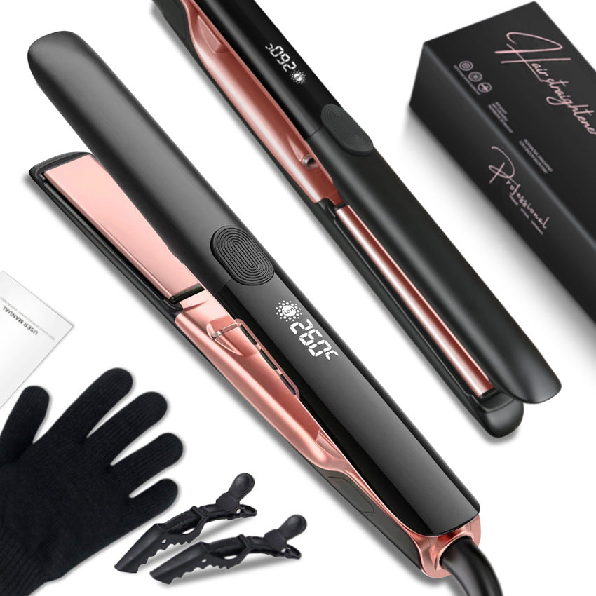 Cross-border special hair straightener Negative ion hair straightener Splint Curling iron Dual-purpose multi-functional two-in-one straight clip