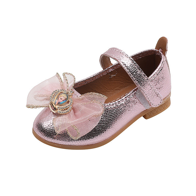 Girls' bowknot new spring/autumn princess shoes - soft sole baby & toddler single shoes