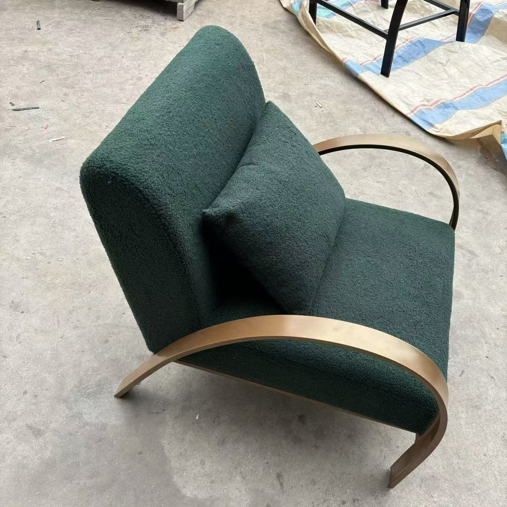 B&b medieval style fabric casual chair hotel balcony designer sofa retro lazy back chair