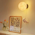 Nordic light luxury creative modern minimalist moon wall lamp astronaut kids room home bedroom bedside lamp