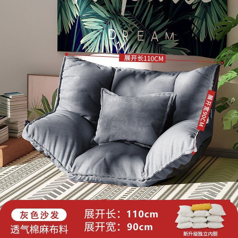 Lazy sofa popular tatami floor bedroom single and double small apartment foldable rental room japanese style bed dual-use