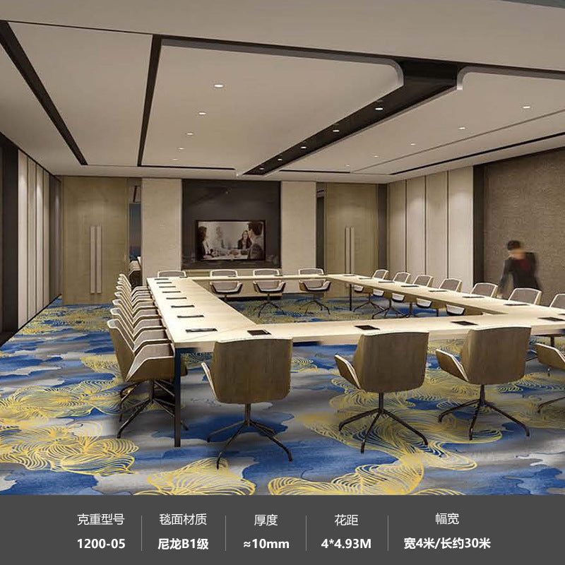 Hotel nylon 1200g banquet restaurant club room ktv suite soundproof commercial carpet thickened