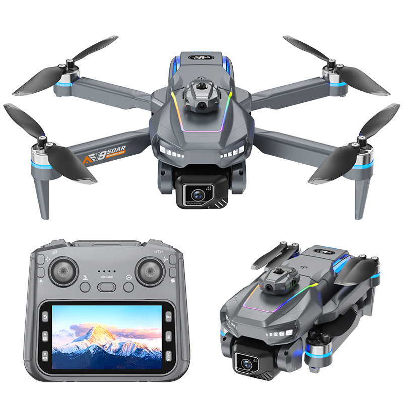 Ae19 brushless drone with large screen remote control, obstacle avoidance, optical flow positioning, long endurance, and high-definition aerial photography