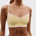 High-waisted, figure-hugging, color-blocked, cross-border camisole, shockproof, push-up, high-waisted, butt-lifting running and fitness shorts yoga set for women