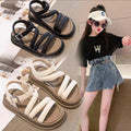 Girls' open-toe sandals: stylish summer new arrivals - korean style, princess-inspired, cute, versatile, and chic for students