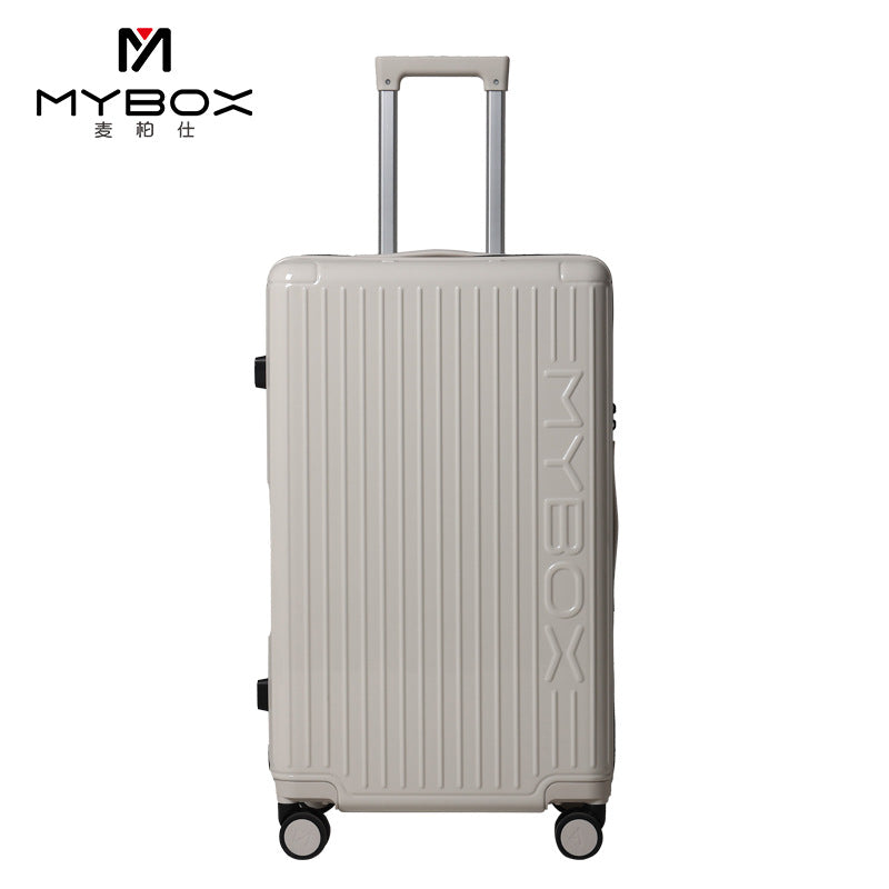 MYBOX极简风拉杆箱一体成型PC定制万向轮YKK拉链行李箱TSA密码锁