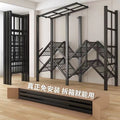 Foldable wardrobe - no assembly required, easy home use, bedroom steel frame, reinforced steel pipes, thickened, durable clothes rack for rental properties