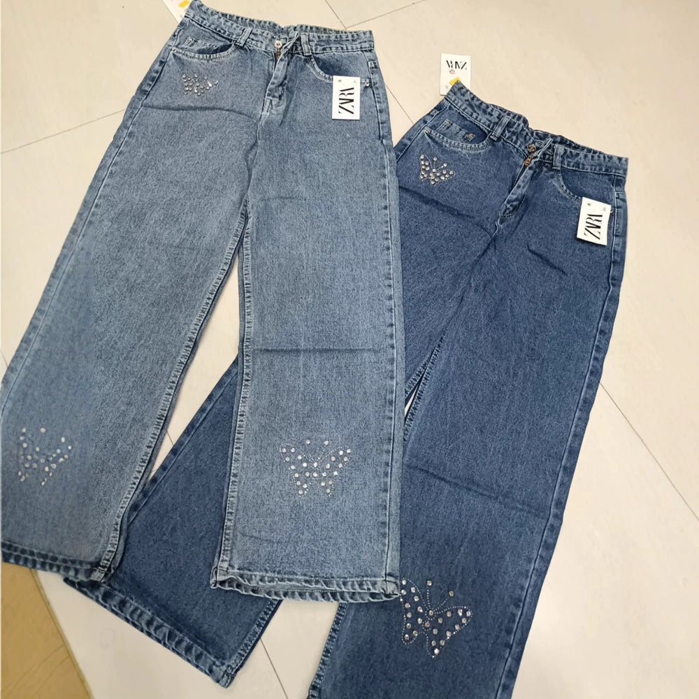 Cargo jeans women's sequinjeansavailable boyfriend jeans women's pants wholesale