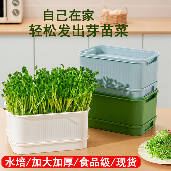 Seedling plate bean sprouts planting germination pot yellow mung bean sprouts soilless cultivation hydroponic sprouts plate hair bean sprouts nursery box