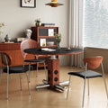 Round table retro style retro round dining table small apartment negotiation scandinavian bauhaus solid wood slate for home dining table