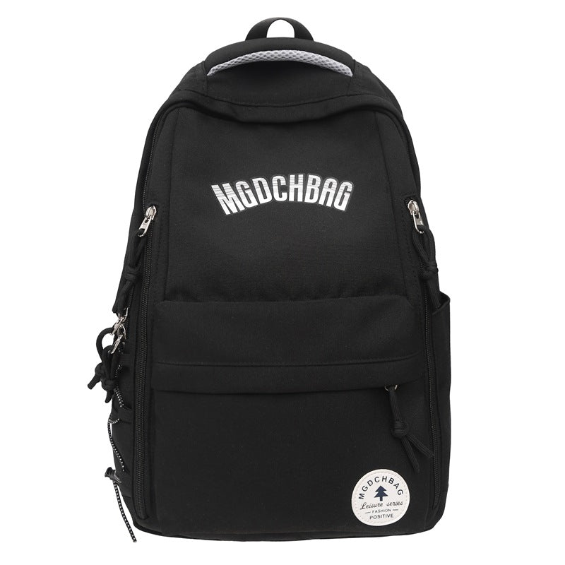 School bag Female college student Japanese Hong Kong style large-capacity backpack Male high school student Middle school student leisure travel backpack