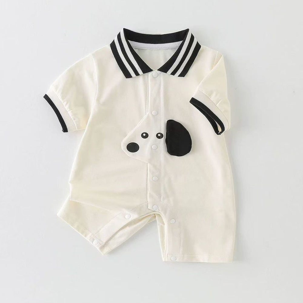Baby romper - summer short sleeve, lightweight bodysuit - korean style, newborn & infant outfit - super cute onesie, crawling suit