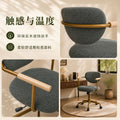European-style practical leisure chair - solid wood armrests, comfortable for extended sitting, office chair for study, bedroom, home computer chair