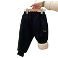 Autumn/winter girls' triple-layer quilted padded pants - warm, trendy casual outerwear for baby girls and children