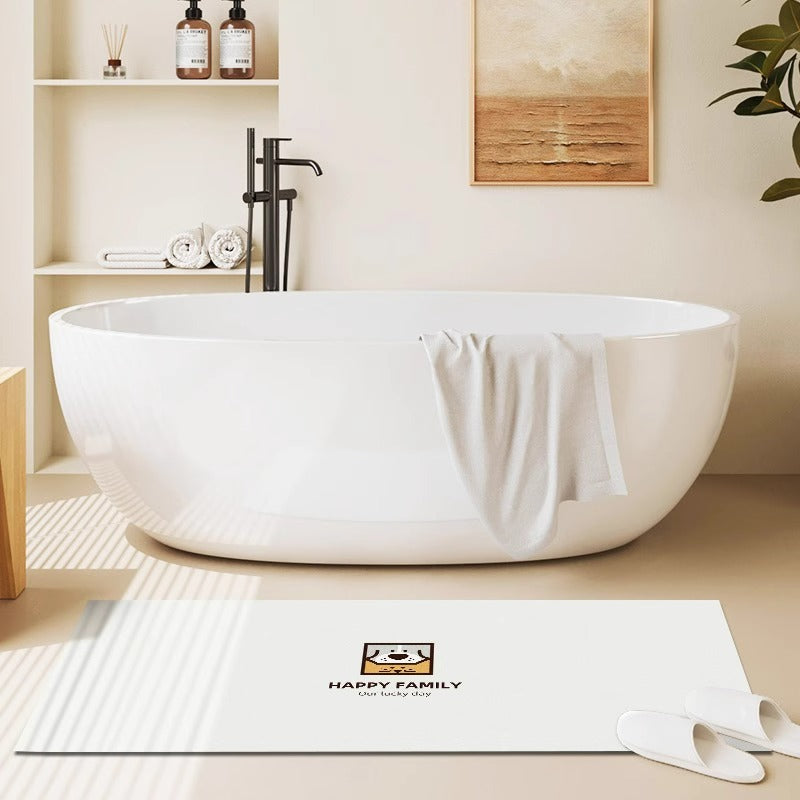Diatomaceous earth bath mat - winter home bathroom entrance rug - bathroom carpet - shower mat - absorbent & non-slip