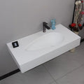 Corian integrated basin washbasin integrated countertop single basin bathroom for home washbasin casual