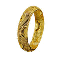 gold women's bangle - arabian luxury charm wide bracelet - nigerian wedding jewelry party gift
