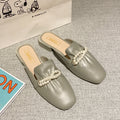 2025k-stylefashion half slippers for women summeroutwear baotoupopular lazy flatseasiest for match slip-on women's slippers summer