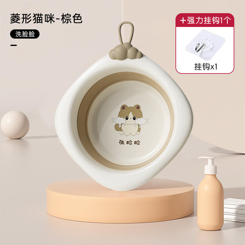 Newborn baby washbasin set - collapsible 3-piece kit for bathing and diaper changes