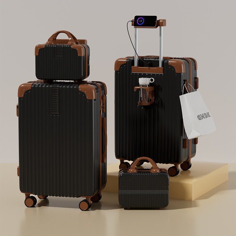 New multi-functional child and mother suitcase, large-capacity men's and women's trolley case, universal wheel password case, suitcase 20 inches