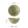 Kiln-turned threaded ceramic tableware retro style hotel restaurant steak plate stylish high-looking western food plate fish plate tableware