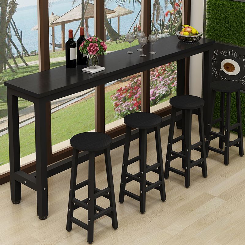 Casualfor homedining table milk tea shop table and chair combination bar chair wall bar table narrow table bench table high table