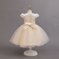 Exportnew arrivallace flower puffy wedding dress princess dress girl model catwalk dress flower girl