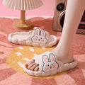 Cute rabbit slippers women's summer stomping on shit soft thick sole girl heart non-slip home bath student dormitory cool slippers