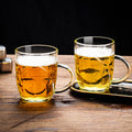 Beer mug draft beer cup for home glass water cup high-end with handle large capacity cup new arrival commercial wholesale