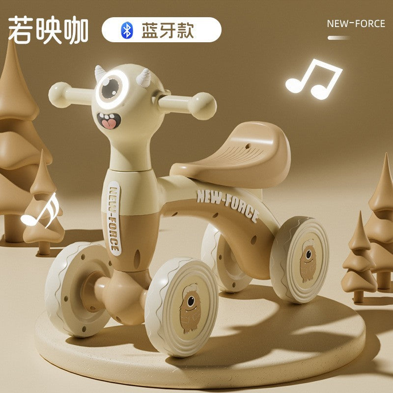 Balance bike for 1 to 3 years old, pedal-free scooter, toy car, indoor and outdoor, boys and girls, toddler scooter, cross-border supply