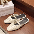 2024summer baotou slippers women's popular ins simple lazy western style sweet fairy style one-line sandals for women