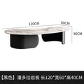 Italian slate coffee table black cashew shaped modern living room for home creative small apartment coffee table italian normcore