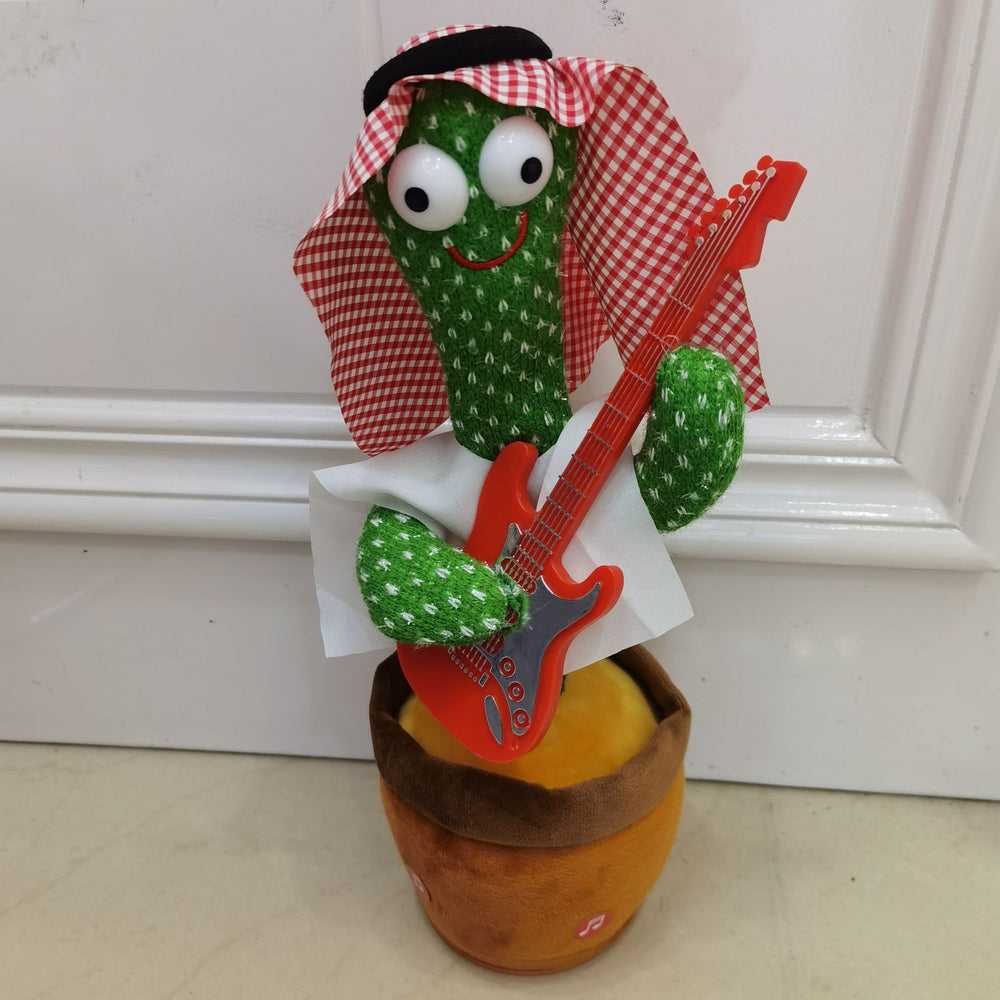 Tiktok viral sensation: singing & dancing cactus plush toy - electric talking doll, perfect kids' gift!