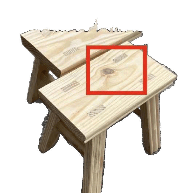 Bench Solid wood small wooden stool Durable household stool Children's low stool Thickened adult dance starting from one piece