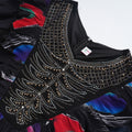 European and american new arrival african plus size women's v-neck dress - in stock, ready to ship -  cross-border e-commerce, chiffon printed maxi dress